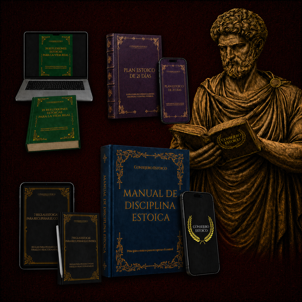 Pack Consejero Estoico: Manual de Disciplina + Bonos